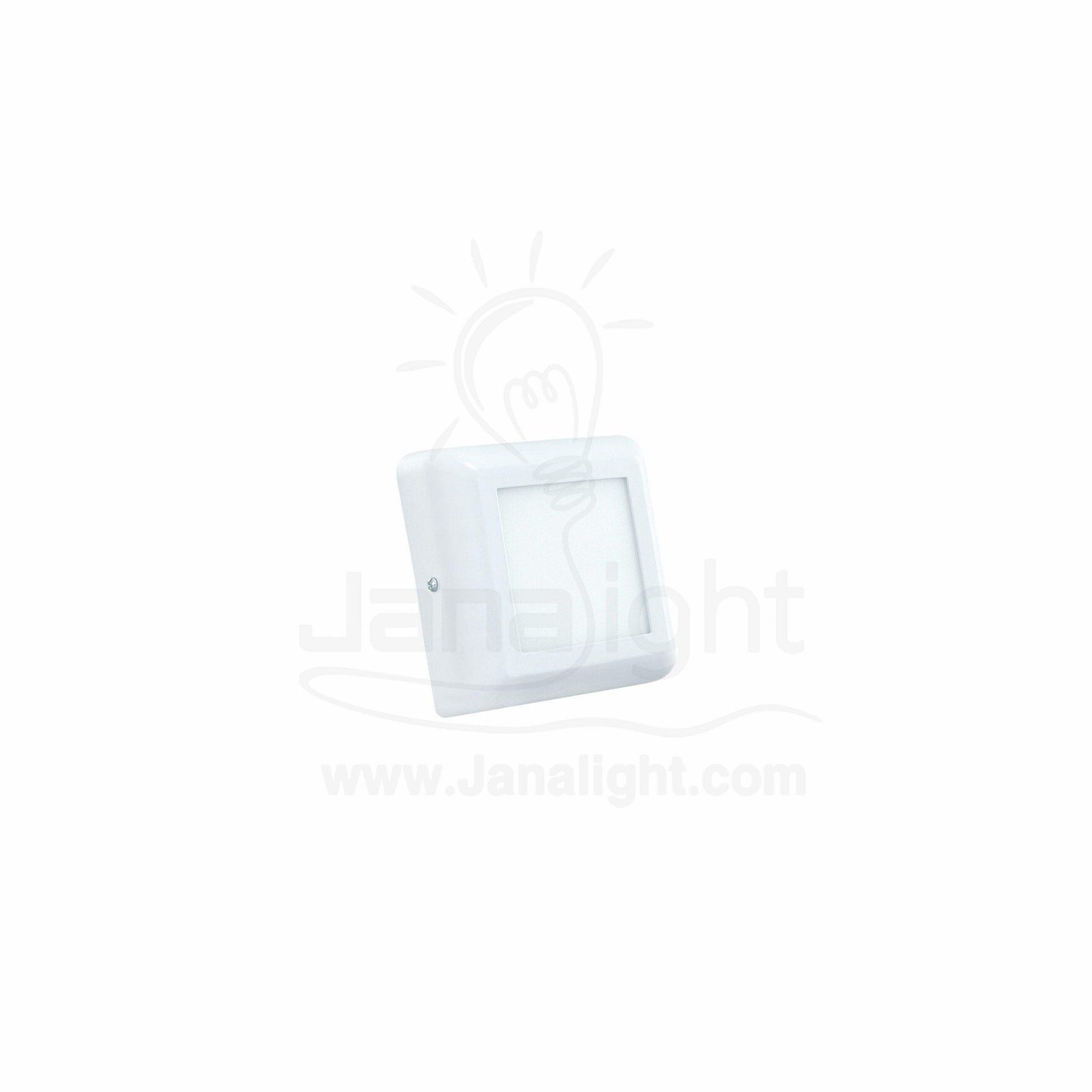 سبوت بانيل لطش 6 وات مربع ابيض panel spotlight 6 watt square white